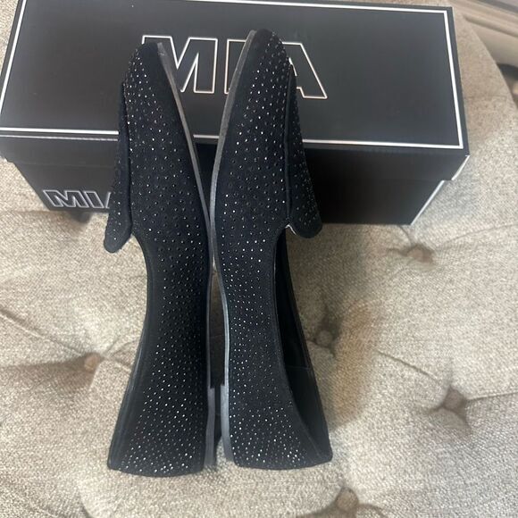 Faux Suede Rhinestone Loafers‎ - Picture 7 of 12